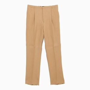 FENDI Men's Contemporary Tapered Trousers Men Beige Pants